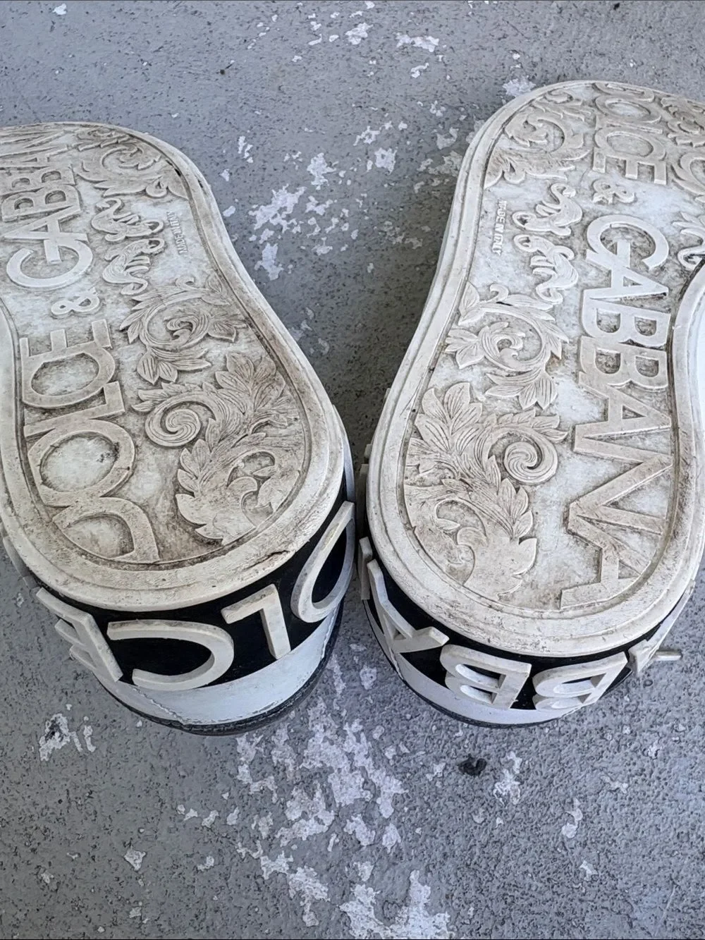 Dolce and Gabbana Portofino leather sneakers